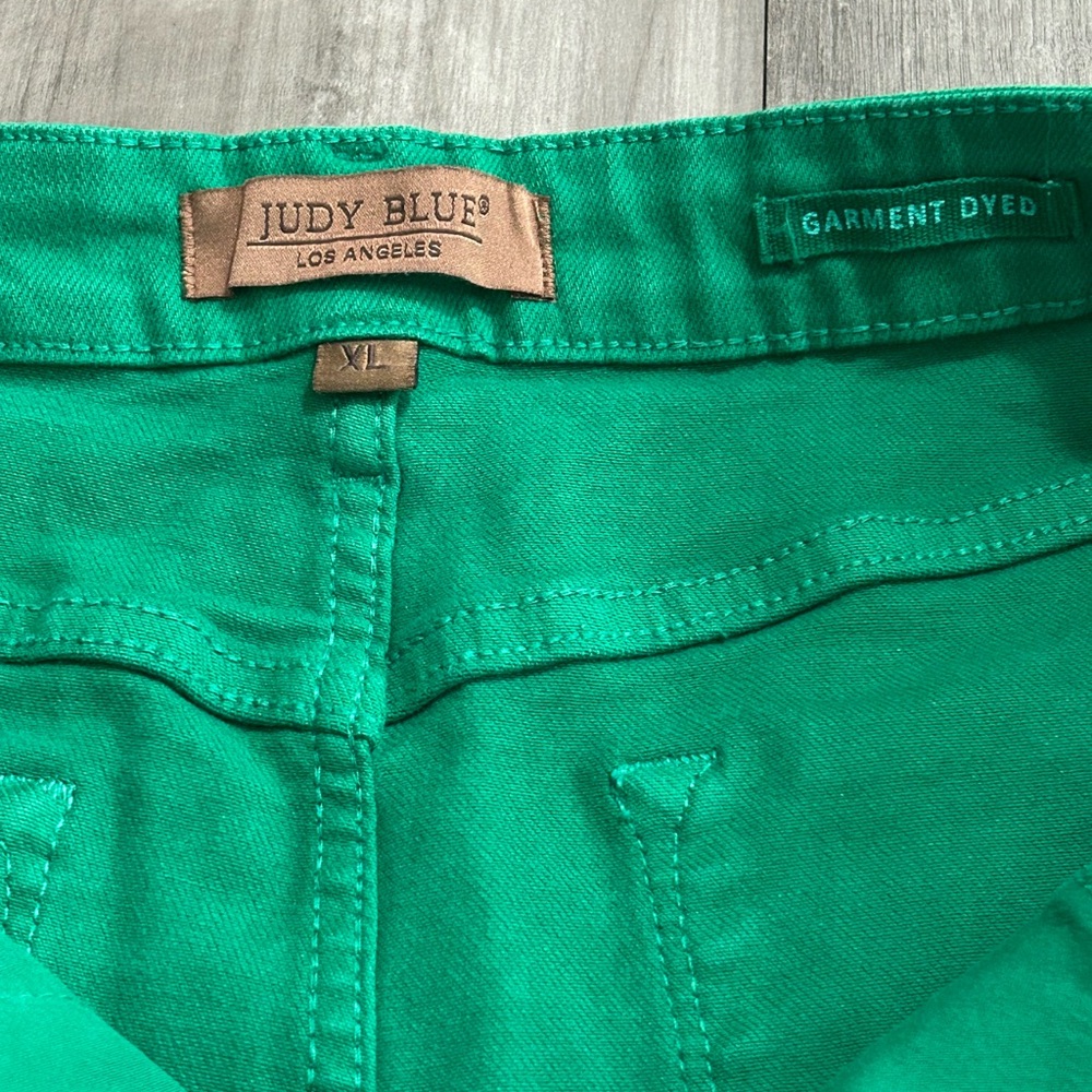 Judy Blue Full Size Tummy Control Denim Shorts - Picture 6 of 10